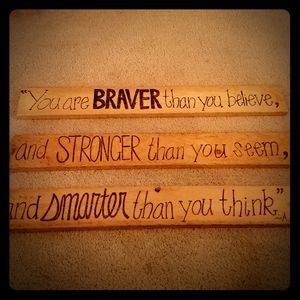 Wood burned Decorative Plaques